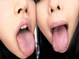 濃厚粘膜接触　唾液糸引きレズキス　サンプル画像12